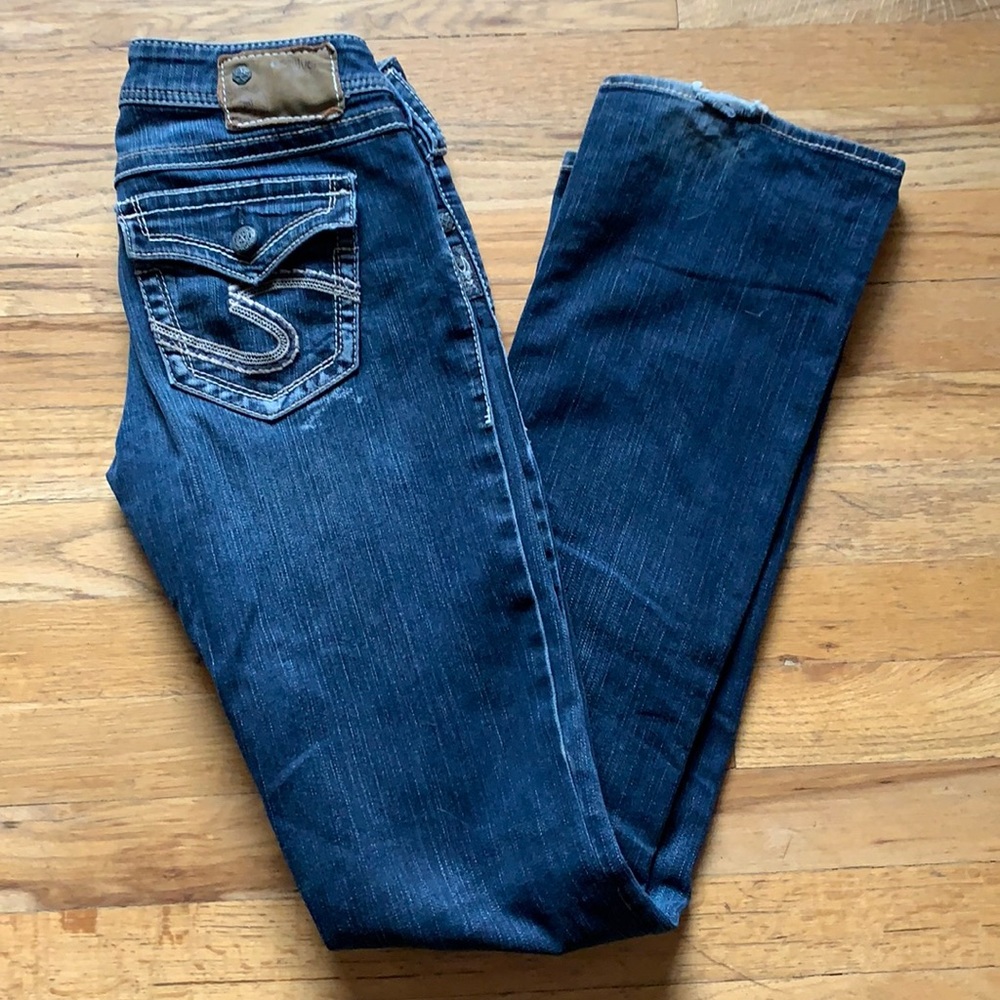 Tuesday flap Silver jeans size 26 low rise